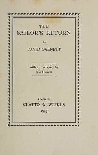 Tapa de The sailor's return