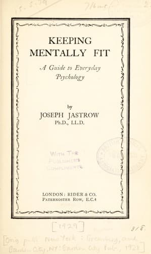 Tapa de Keeping mentally fit
