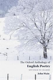 Tapa de The Oxford Anthology of English Poetry: Volume I