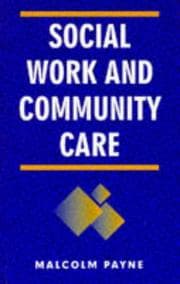 Tapa de Social Work and Community Care