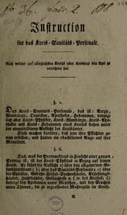 Tapa de Instruction für das Kreis-Sanitätis-Personale