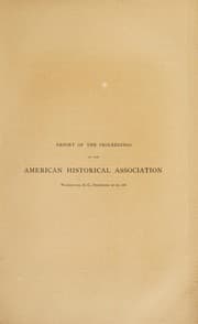 Tapa de Report of the proceedings of the American Historical Association in Washington, D.C., December 26-28, 1888