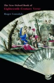 Tapa de The new Oxford book of eighteenth century verse
