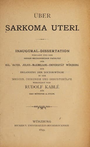 Tapa de Über Sarloma uteri ...