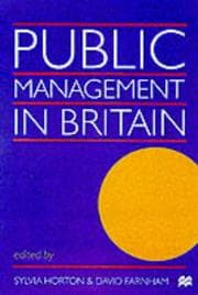 Tapa de Public Management in Britain