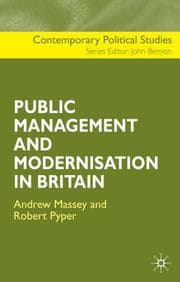Tapa de The Public Management and Modernisation in Britain (Contemporary Political Studies)