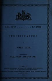 Tapa de Specification of James Tate