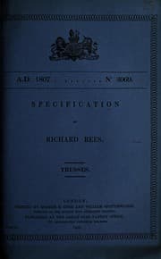 Tapa de Specification of Richard Rees