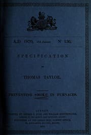 Tapa de Specification of Thomas Taylor