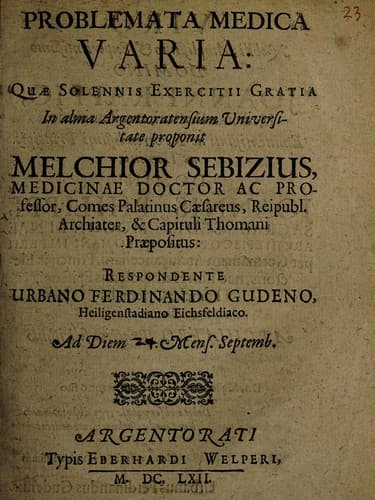 Tapa de Problemata medica varia ...