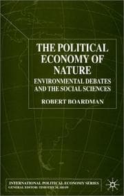 Tapa de The Political Economy of Nature