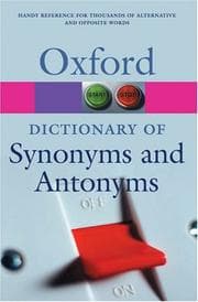Tapa de Dictionary of Synonyms and Antonyms