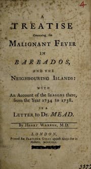 Tapa de A treatise concerning the malignant fever in Barbados, and the neighbouring islands