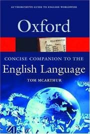Tapa de Concise Oxford Companion to the English Language
