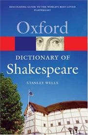 Tapa de A Dictionary of Shakespeare