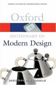 Tapa de A Dictionary of Modern Design