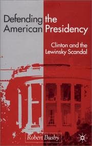 Tapa de Defending the American presidency