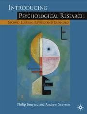 Tapa de Introducing Psychological Research