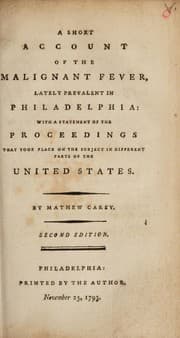 Tapa de A short account of the malignant fever, lately prevalent in Philadelphia