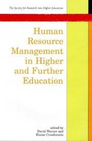 Tapa de Human resource management in higher and further education
