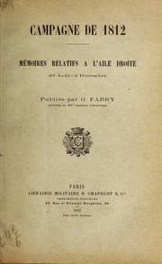 Tapa de Campagne de 1812