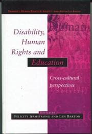 Tapa de Disability, human rights and education