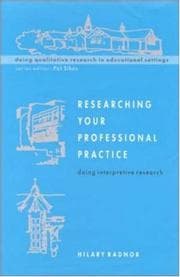 Tapa de Researching Your Professional Pratice