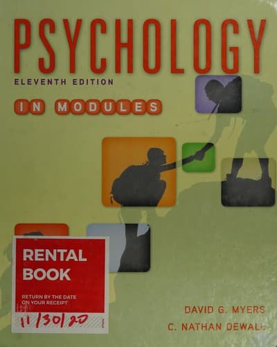 Tapa de Psychology in Modules
