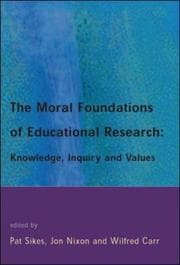 Tapa de The moral foundations of educational research