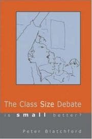 Tapa de The class size debate