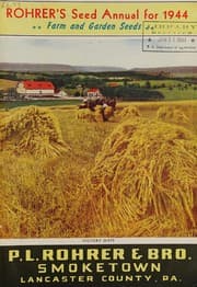 Tapa de Rohrer's seed annual for 1944