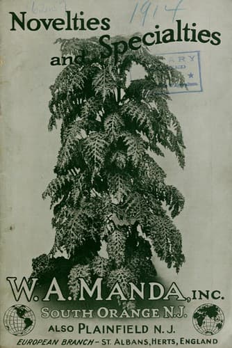 Tapa de American plants, seeds and bulbs, also Novelties