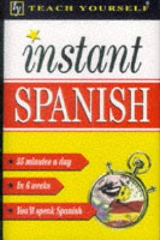 Tapa de Instant Spanish (Teach Yourself: Instant)