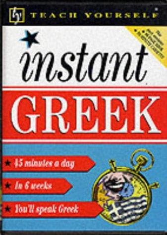 Tapa de Instant Greek (Teach Yourself)
