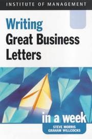 Tapa de Writing great business letters in a week