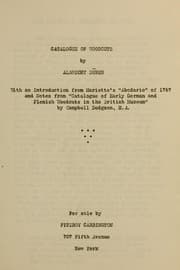 Tapa de Catalogue of woodcuts by Albrecht Dürer