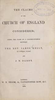 Tapa de The claims of the church of England considered