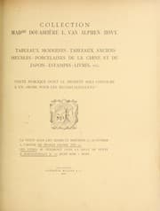 Tapa de Collection Madame Douairière L. van Alphen-Hovy