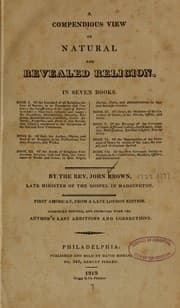 Tapa de A compendious view of natural and revealed religion