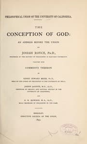 Tapa de The conception of God
