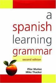 Tapa de A Spanish learning grammar