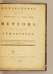 Tapa de Conjectures upon the nature and motion of meteors