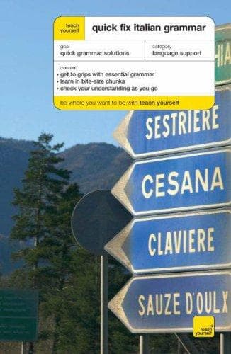 Tapa de Teach Yourself Quick Fix Italian Grammar