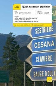 Tapa de Teach Yourself Quick Fix Italian Grammar