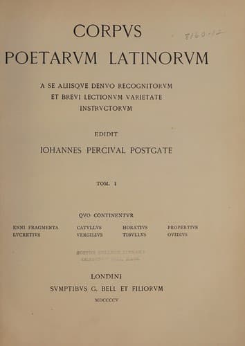 Tapa de Corpus poetarum latinorum