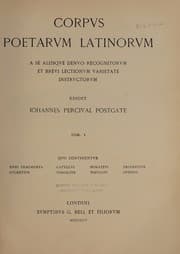 Tapa de Corpus poetarum latinorum