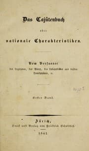 Tapa de Das Cajütenbuch, oder, Nationale Charakteristiken