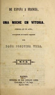 Tapa de De España a Francia, o, Una noche en Vitoria