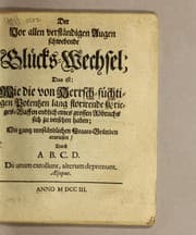 Tapa de Der vor allen verständigen Augen schwebende Glücks-Wechsel
