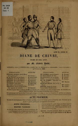 Tapa de Diane de Chivri